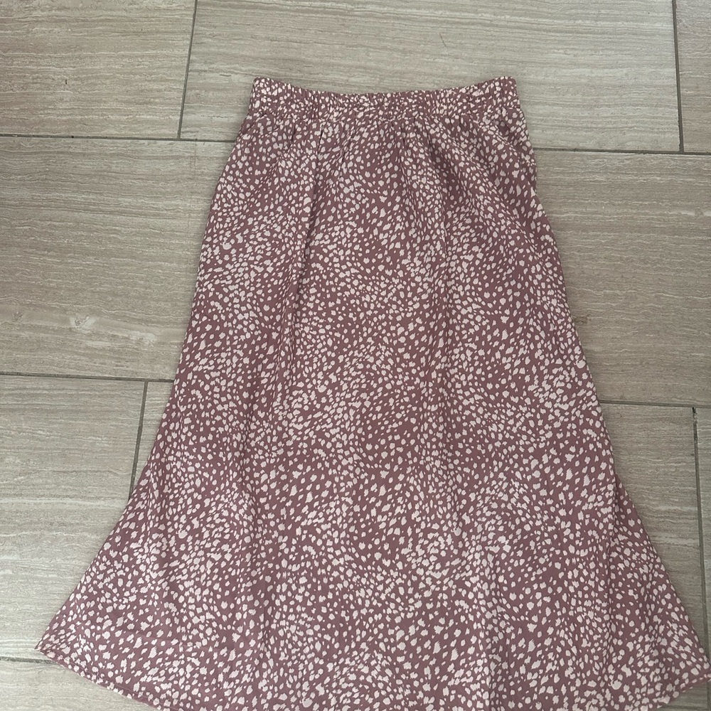 Petal & Pup Pink Patterned A-Line Skirt